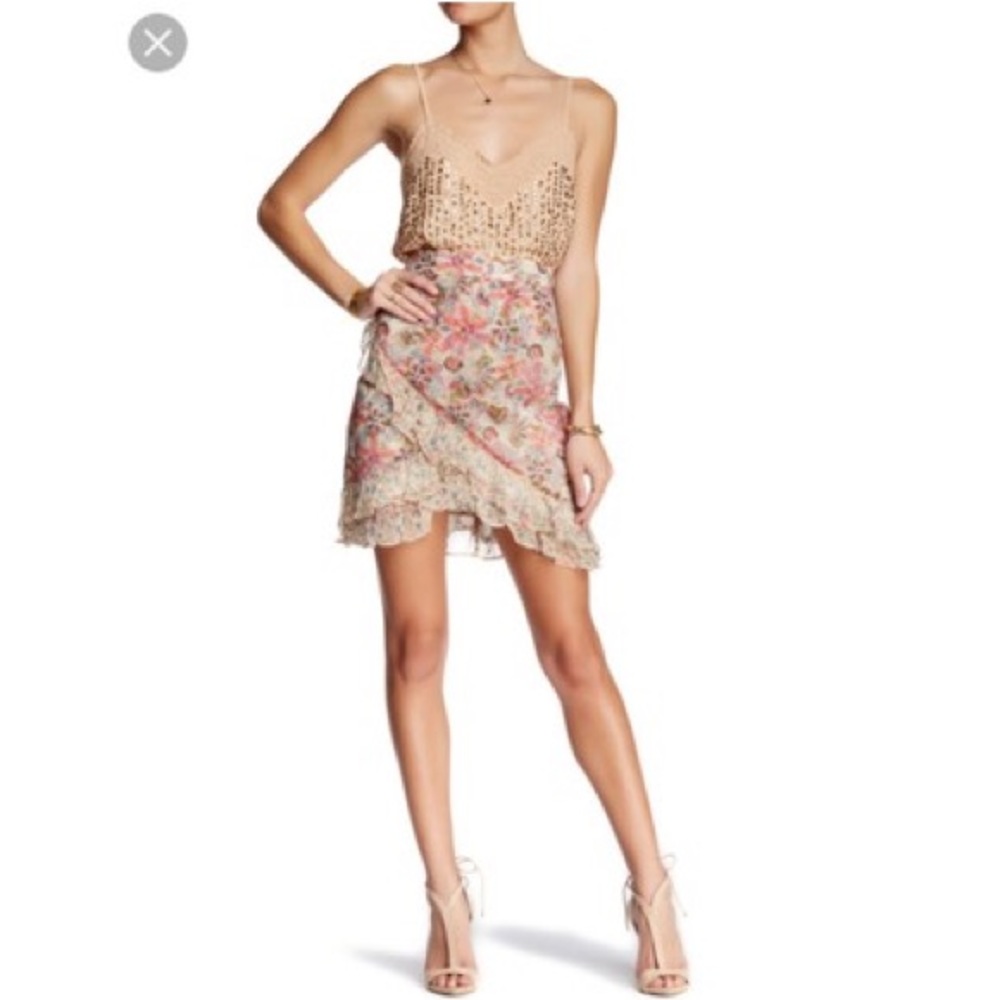 Free People Around the World Skirt Ivory
